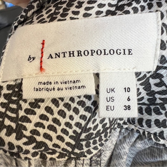 Anthropologie Volume Wide-Leg Pants Ruched At Waistband Size 6 - Picture 5 of 8